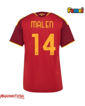 AS Roma Donyell Malen #14 Tricou Fotbal Replică 2026-27 Femei Acasa